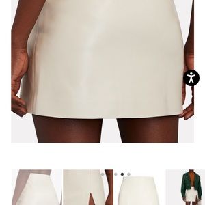 Most amazing Andamane white leather skirt - never worn with tags